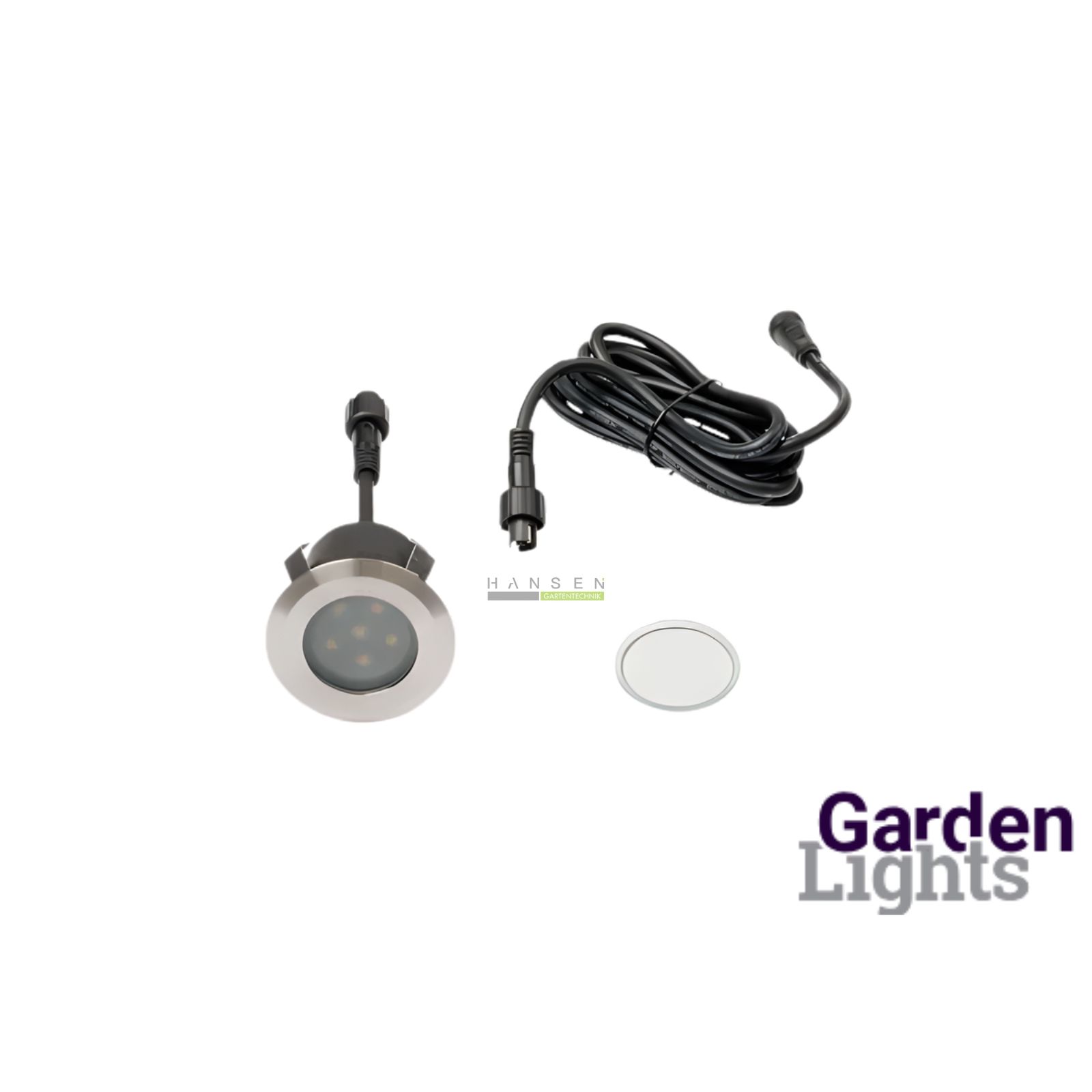 Abbildung zeigt Produktbild mit der Lieferumfang zu der Garden Lights Bodeneinbauleuchte Sirius Abbildung zeigt Produktbild mit der Lieferumfang zu der Garden Lights Bodeneinbauleuchte Sirius