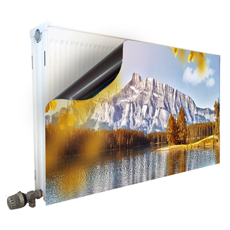 Smagnon Beton Optik 60cm X 80cm Weiß Smagnon Magnet Heizkörperverkleidung - Motiv Beton-Wand, Maße 60x80 Cm - Weiß Matt Heizkörperabdeckung Motiv