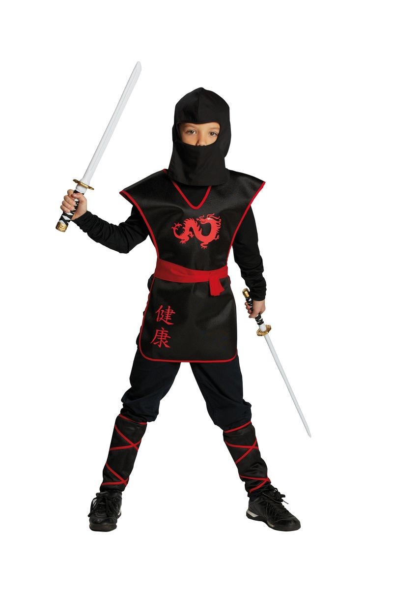 Ninja Krieger-Oberteil mit Gürtel