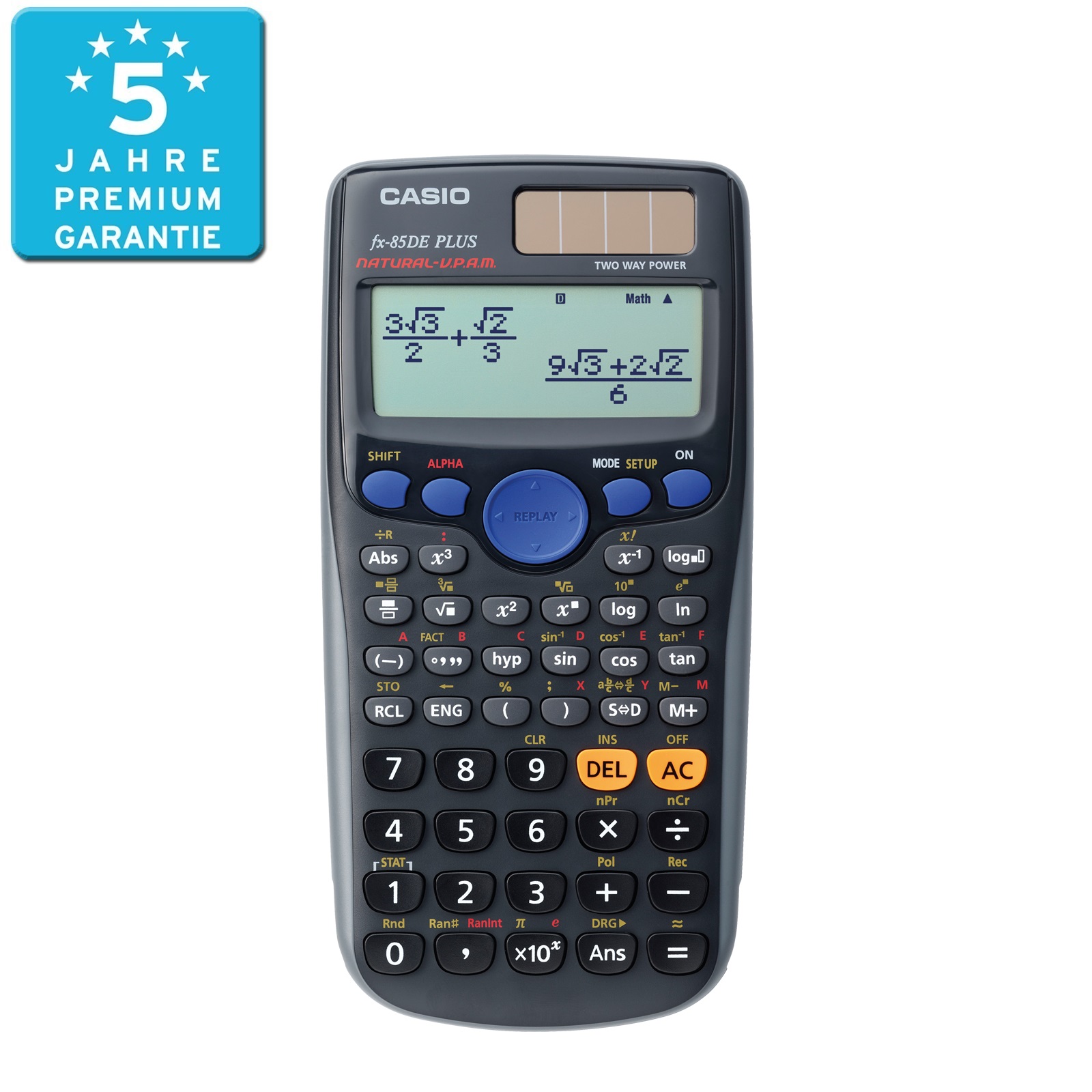 Casio Scientific Calculator Casio Fx 85 De Plus Casio Fx 85 De