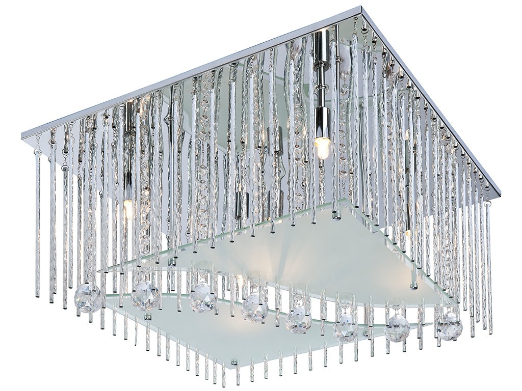 Halo-Deckenleuchte 5-flg. Lamia chrom Acryl-Deko | Ceres Webshop