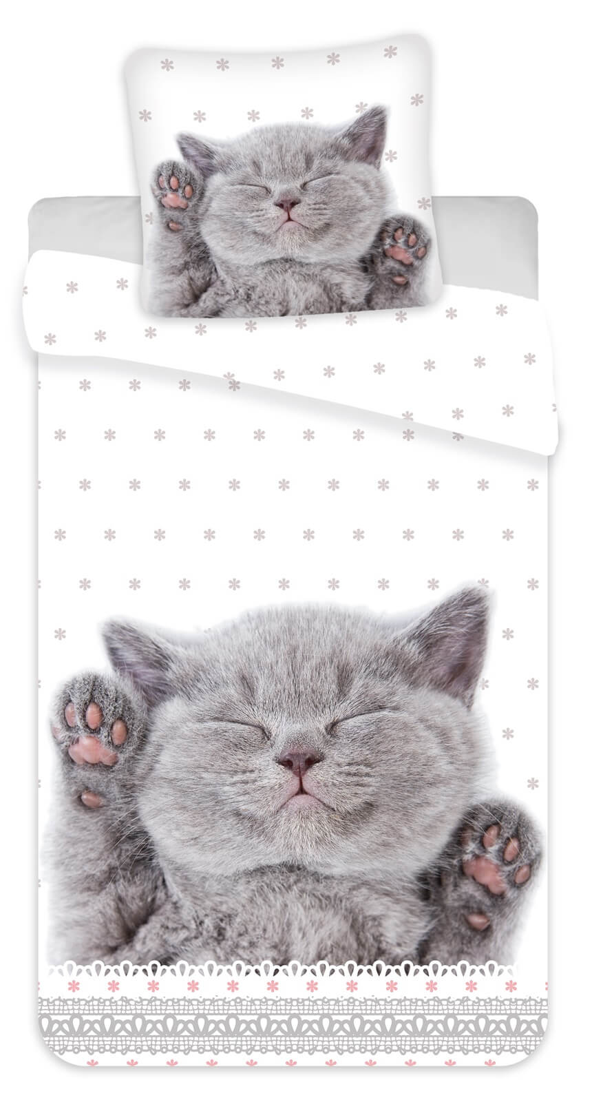 Kätzchen Wende-Bettwäsche-Set 135x200 80x80 Bettzeug Katze Kater Kitten Welpe Kätzchen Wende-Bettwäsche-Set 135x200 80x80 Bettzeug Katze Kater Kitten Welpe