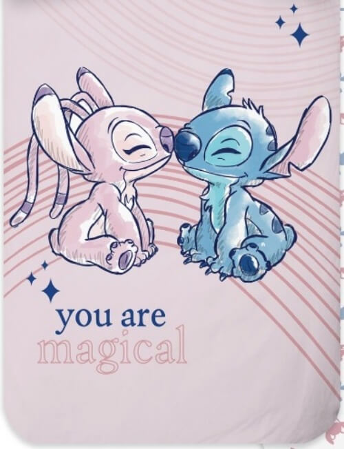 Disney Stitch & Angel Wende-Bettwäsche-Set 135x200 80x80 Baumwolle Bettzeug Disney Stitch & Angel Wende-Bettwäsche-Set 135x200 80x80 Baumwolle Bettzeug