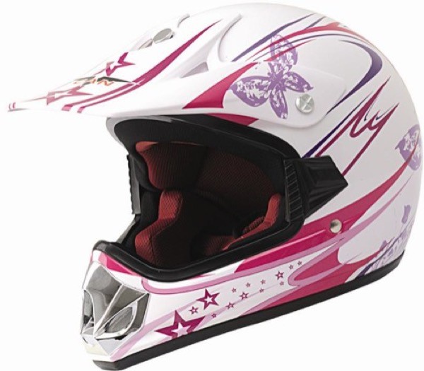 Kinder Crosshelm Enduro Girl pink 