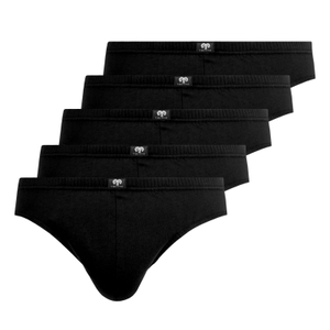 Slip schwarz 5er Pack