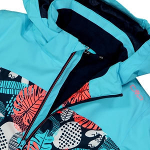 CMP Mädchen Skijacke Winterjacke Schneejacke Girl Jacket Snaps Hood - Bild 4 CMP Mädchen Skijacke Winterjacke Schneejacke Girl Jacket Snaps Hood - Bild 4