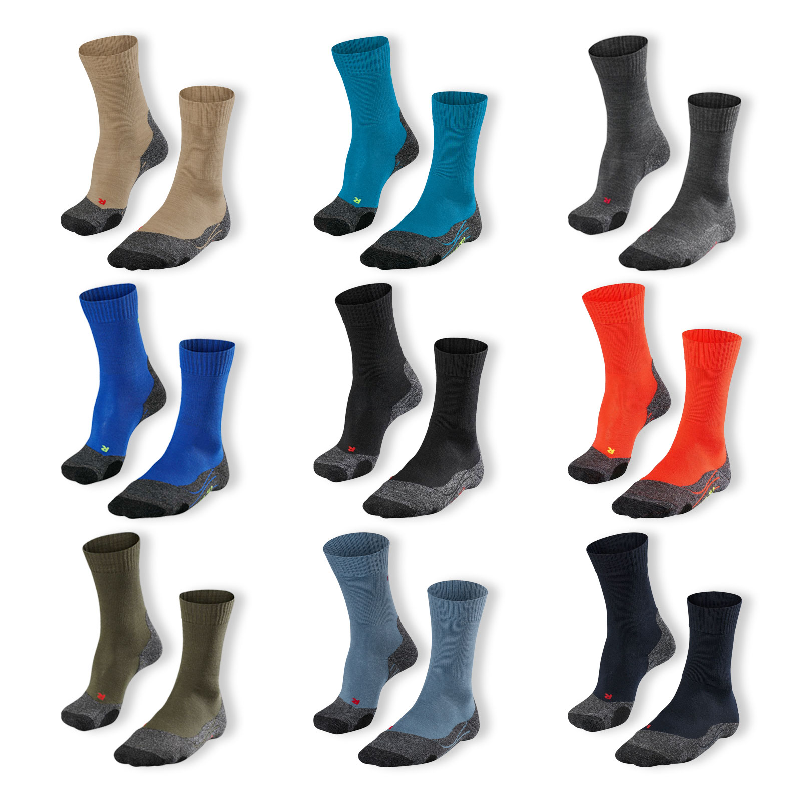 3 Paar Falke Trekkingsocken Short Cool TK2 Socken Damen Leicht gepolsterte