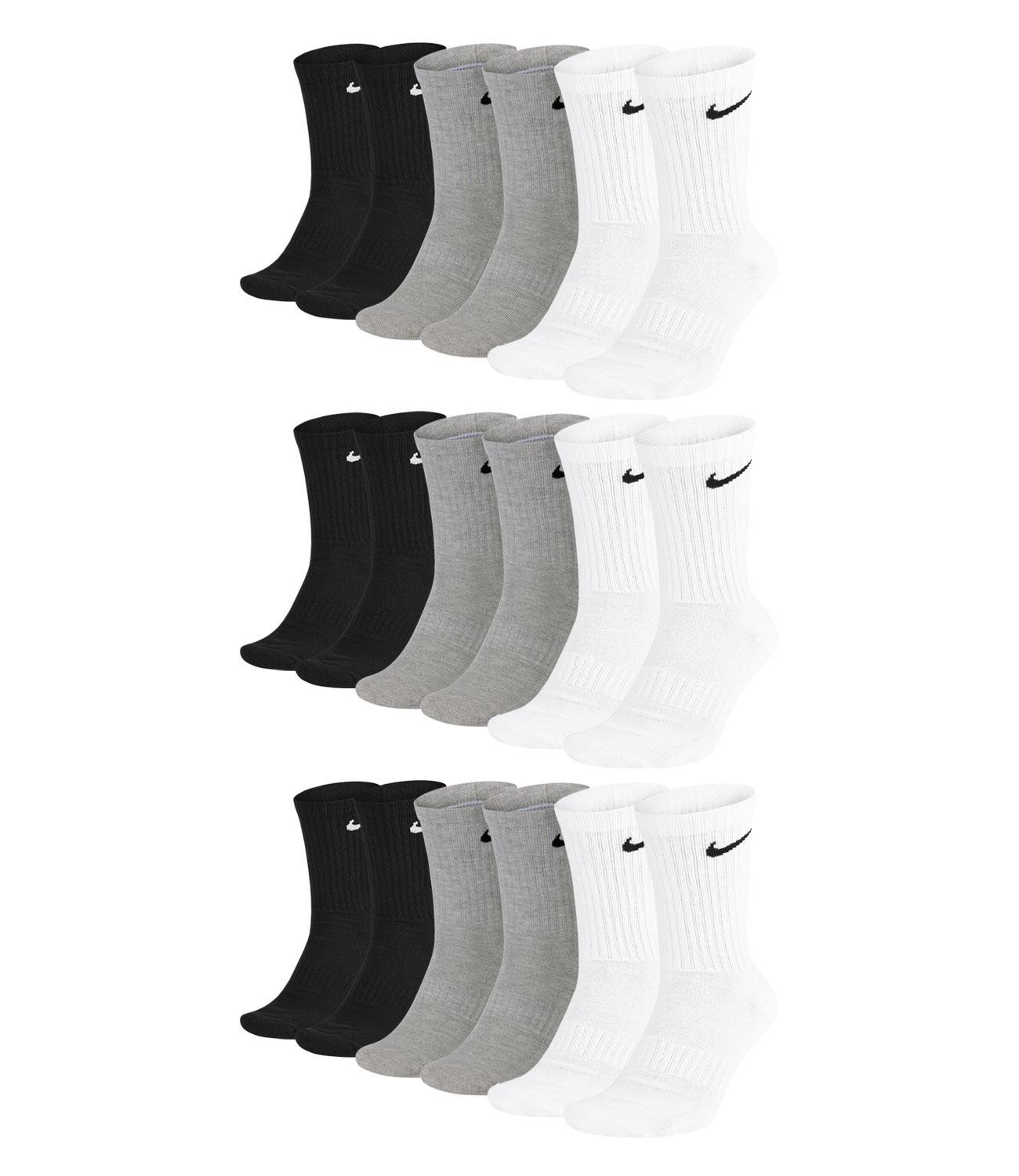 9 Paar NIKE Unisex Trainingssocken Everyday Cushioned Crew Socks 9 Paar NIKE Unisex Trainingssocken Everyday Cushioned Crew Socks