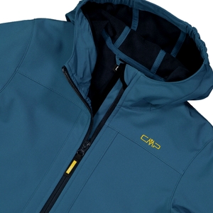 CMP Jungen Softshelljacke Funktionsjacke Outdoorjacke mit Kapuze Fix Hood - Bild 4 CMP Jungen Softshelljacke Funktionsjacke Outdoorjacke mit Kapuze Fix Hood - Bild 4