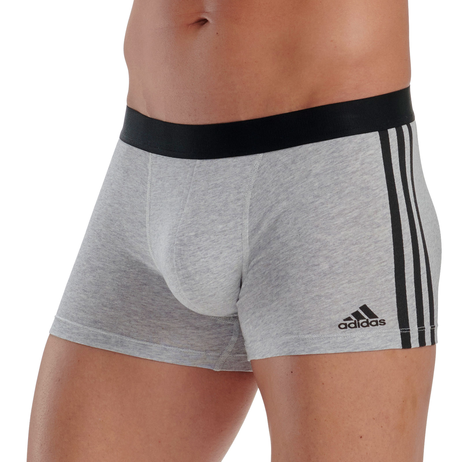 Adidas Trunk 3-Pack 4A2M08 Active Flex Cotton 3-Stripes - Yourunderwearstore