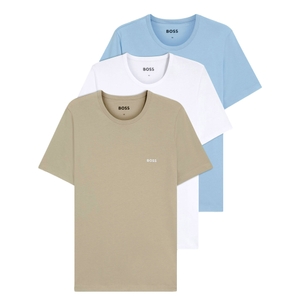 -Crew-Neck-976 white / beige / light blue