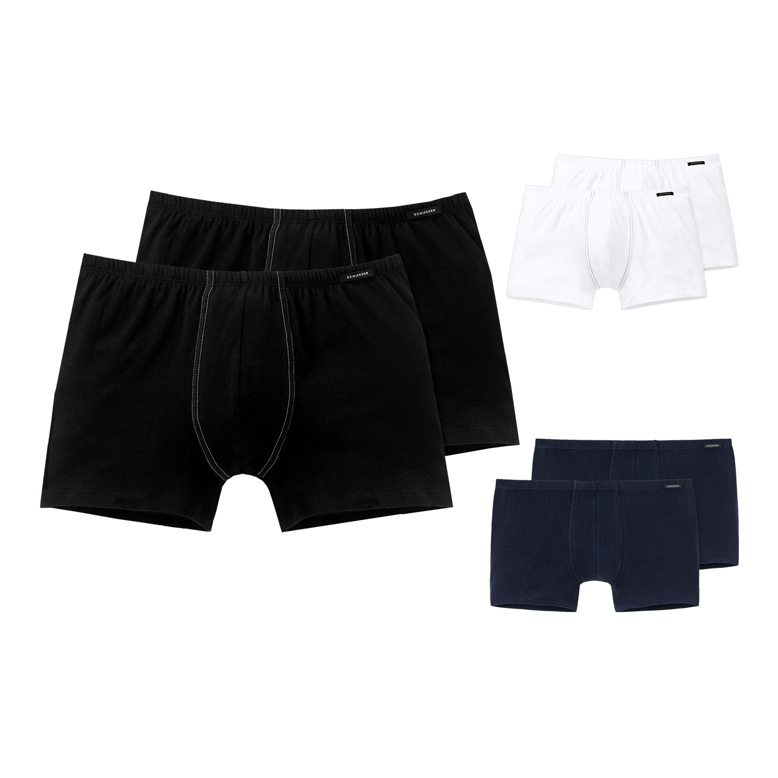 2er Pack SCHIESSER Cotton Essential Shorts | Bonvenon Webshop