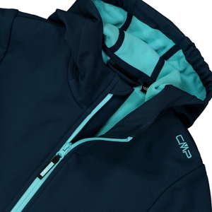 CMP Mädchen Softshelljacke Funktionsjacke Outdoorjacke mit Kapuze Fix Hood - Bild 3