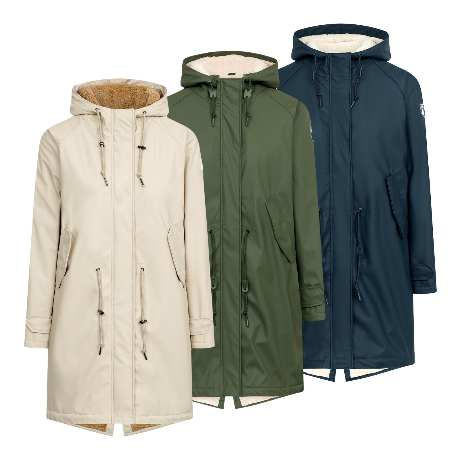 Derbe Damen Jacke Regenmantel Übergangsjacke Regenjacke Friese