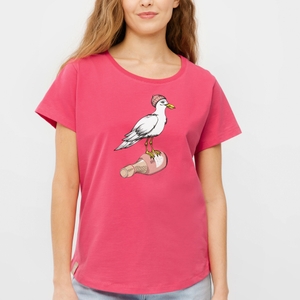 Derbe Damen Rundhalsshirt T-Shirt Sturmmöwin - Bild 1 Derbe Damen Rundhalsshirt T-Shirt Sturmmöwin - Bild 1