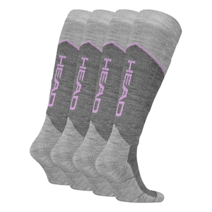 2 Paar Head Herren Damen Unisex Skisocken Skistrümpfe Ski Beginner Kneehigh Socks - Bild 1