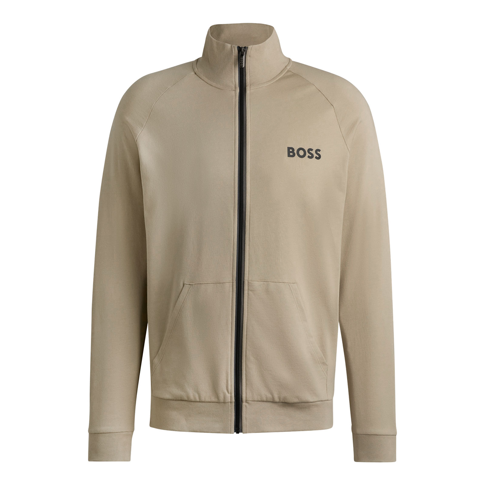 Boss Sweatjacke Herren Beige BOSS Herren Sweatjacke Authentic