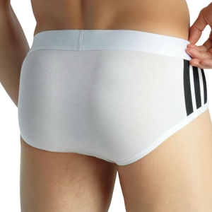 2er Pack Adidas Herren Slip Unterhosen Brief Active Flex Cotton 3-Stripes - Bild 4