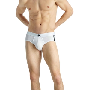2er Pack Adidas Herren Slip Unterhosen Brief Active Flex Cotton 3-Stripes - Bild 5