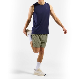 Odlo Herren kurze Laufhose Trainingshose Sporthose 2-in1 Short Essential 6 Inch - Bild 4