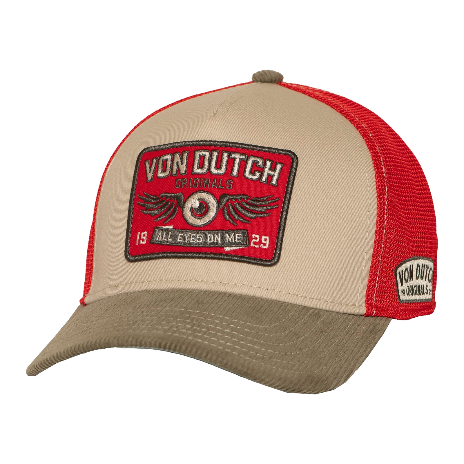 Von Dutch Unisex Herren Damen Kopfbedeckung Kappe Cap Semi Curved Von Dutch Unisex Herren Damen Kopfbedeckung Kappe Cap Semi Curved