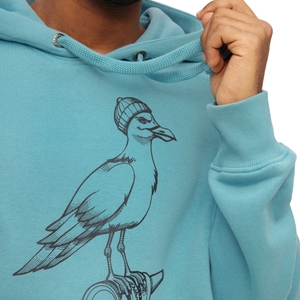 Derbe Herren Hoodie Sweater Kapuzenpullover Kapuzensweatshirt Sturmmöwe Mono - Bild 3