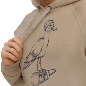 Derbe Herren Hoodie Sweater Kapuzenpullover Kapuzensweatshirt Sturmmöwe Mono - Bild 3