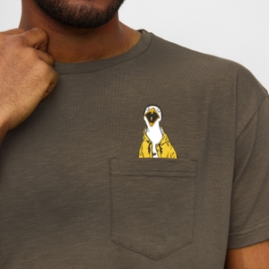 Derbe Herren T-Shirt Oberteil Rundhalsshirt Schreimöwe Pocket - Bild 3 Derbe Herren T-Shirt Oberteil Rundhalsshirt Schreimöwe Pocket - Bild 3