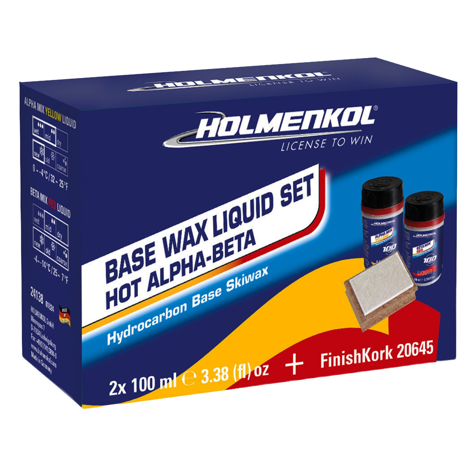 Holmenkol Skiwachs-Set Basic Liquid Set Hot Holmenkol Skiwachs-Set Basic Liquid Set Hot