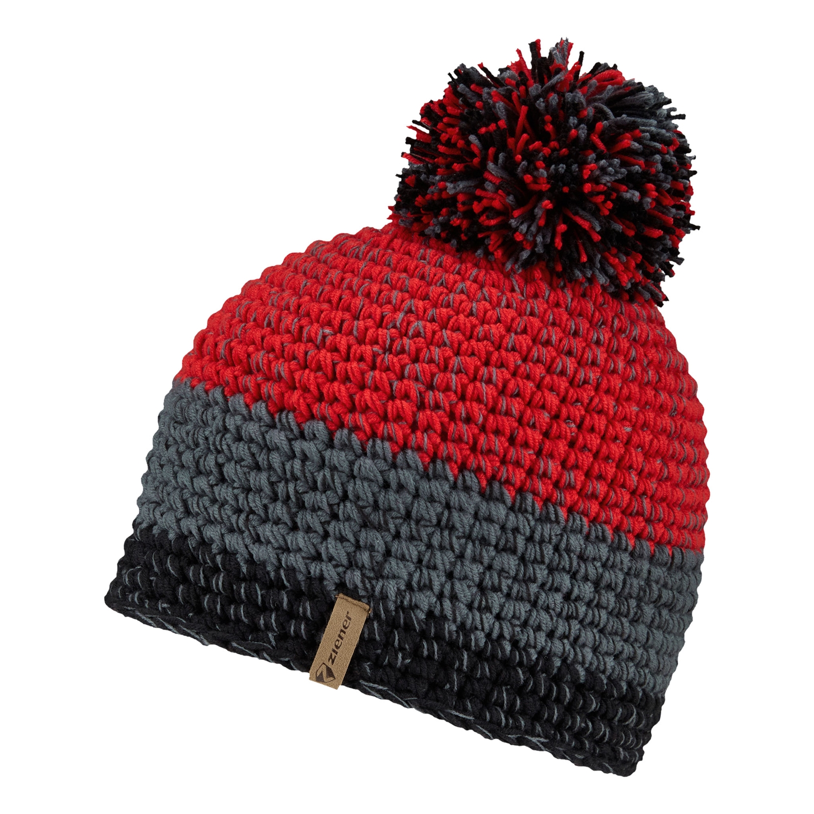 Ziener Unisex Herren Damen Mütze Häkelmütze Bommelmütze Intercontinental-Z Hat Ziener Unisex Herren Damen Mütze Häkelmütze Bommelmütze Intercontinental-Z Hat