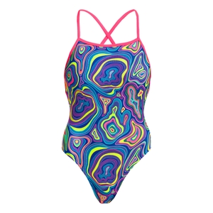 Funkita Damen Badeanzug Schwimmanzug Einteiler Swimwear Strapped In High Country - Bild 0