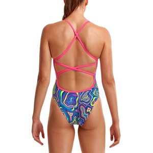 Funkita Damen Badeanzug Schwimmanzug Einteiler Swimwear Strapped In High Country - Bild 2