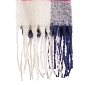 LUHTA Damen Schal Karoschal mit Fransen Naanjoki - Bild 2