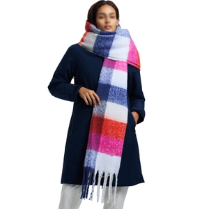 LUHTA Damen Schal Karoschal mit Fransen Naanjoki - Bild 3