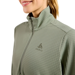 Odlo Damen Funktionsshirt Midlayer Half Zip Laufshirt Essential Thermal - Bild 5