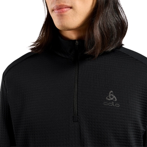 Odlo Herren Funktionsshirt Midlayer Half Zip Laufshirt Essential Thermal - Bild 5