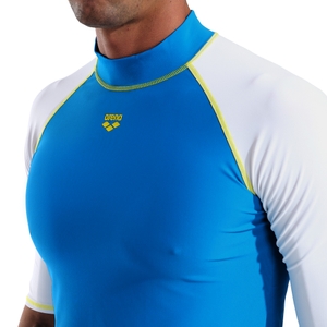 Arena Herren Badeshirt UV-Shirt Surfshirt Kurzarmshirt Rash Vest S/S Graphic - Bild 5 Arena Herren Badeshirt UV-Shirt Surfshirt Kurzarmshirt Rash Vest S/S Graphic - Bild 5