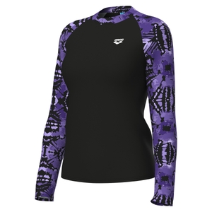 Arena Damen Badeshirt UV-Shirt Surfshirt L/S Rash Vest Allover - Bild 1 Arena Damen Badeshirt UV-Shirt Surfshirt L/S Rash Vest Allover - Bild 1