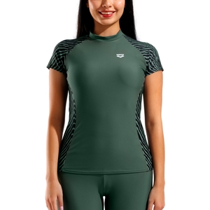 Arena Damen Badeshirt UV-Shirt Surfshirt Kurzarmshirt Rash Vest S/S Graphic - Bild 3 Arena Damen Badeshirt UV-Shirt Surfshirt Kurzarmshirt Rash Vest S/S Graphic - Bild 3