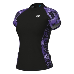 Arena Damen Badeshirt UV-Shirt Surfshirt Kurzarmshirt Rash Vest S/S Graphic - Bild 1