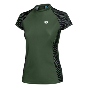 Arena Damen Badeshirt UV-Shirt Surfshirt Kurzarmshirt Rash Vest S/S Graphic - Bild 1 Arena Damen Badeshirt UV-Shirt Surfshirt Kurzarmshirt Rash Vest S/S Graphic - Bild 1