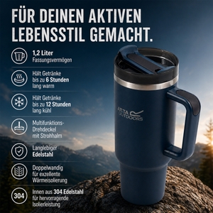 Regatta Trinkbecher Isolierbecher Thermulate Insulated Mug 1.2L - Bild 5