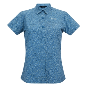 -Z3X washed denim petal print