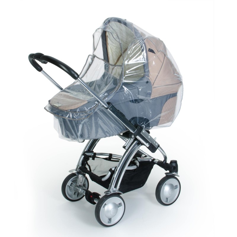 transparent DIAGO 30003.75340 Premium Regenschutz Kinderwagen mit Reflektorstreifen