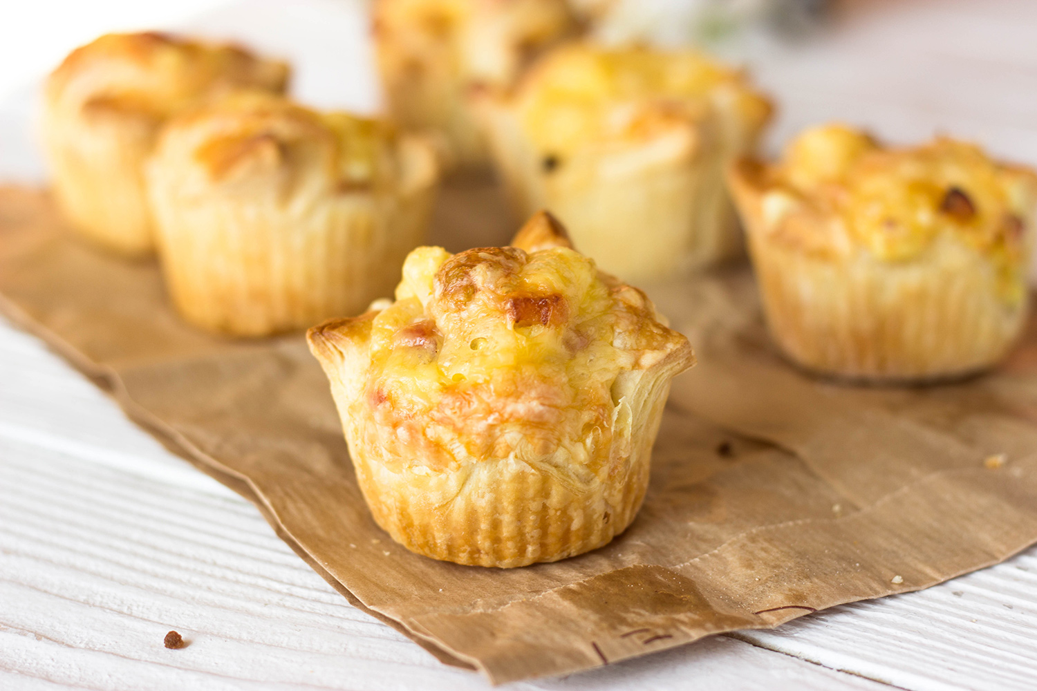 Muffins au fromage et au poireau