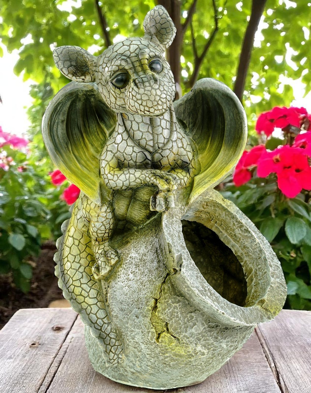 Escultura De Dragón De Jardín Estatua De Dragón De Fuente | Envío Gratis