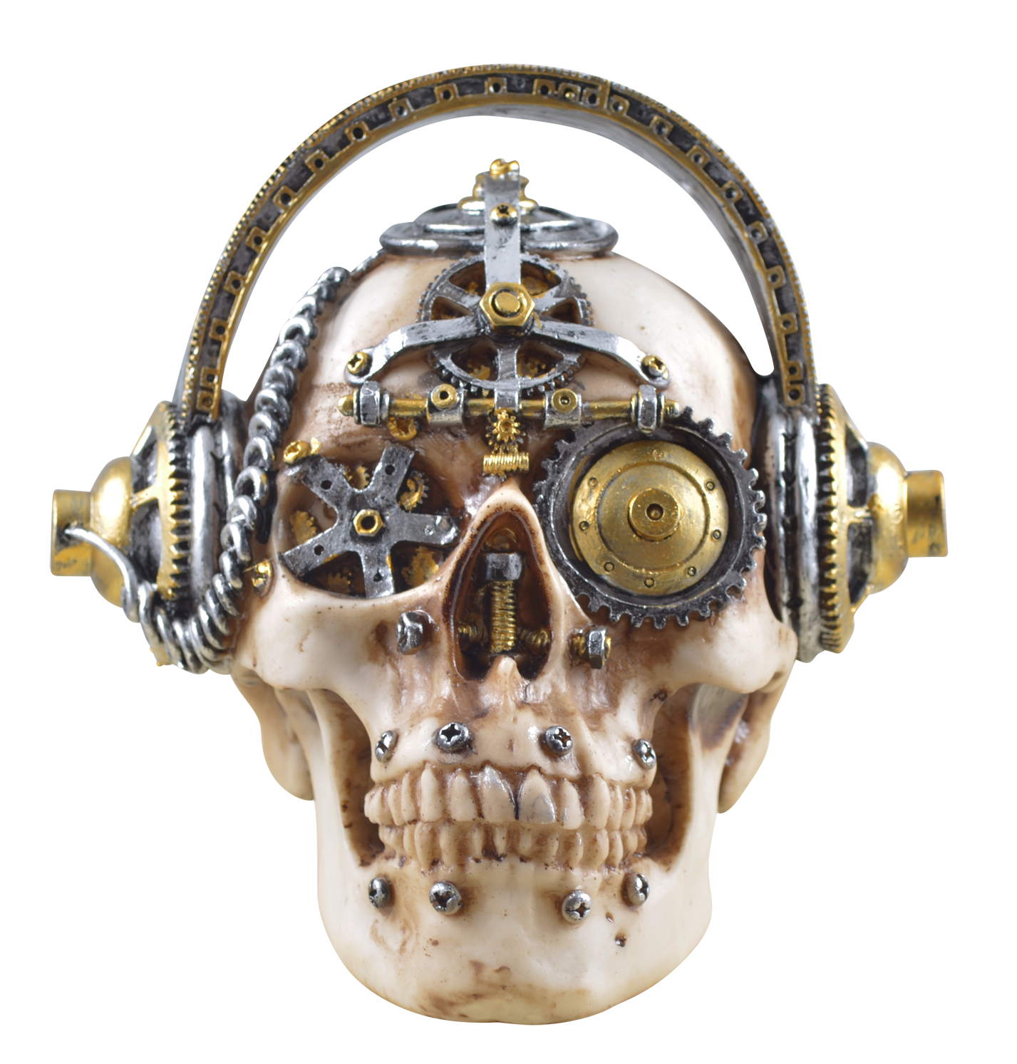 Dekofigur Totenkopf Steampunk Totenschädel Skull Gothic Mystik Fantasy Deko