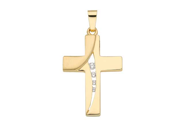 Kreuz Anhänger aus Gold
