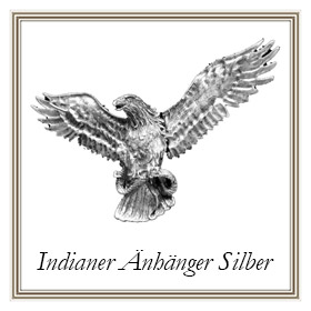 Indianer Anhänger aus Silber