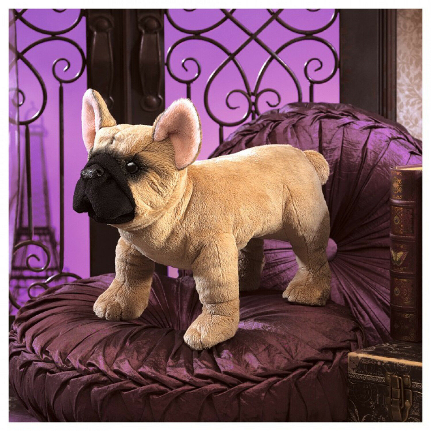 Folkmanis Handpuppe Französische Bulldogge 3066 | Handpuppenversand.de